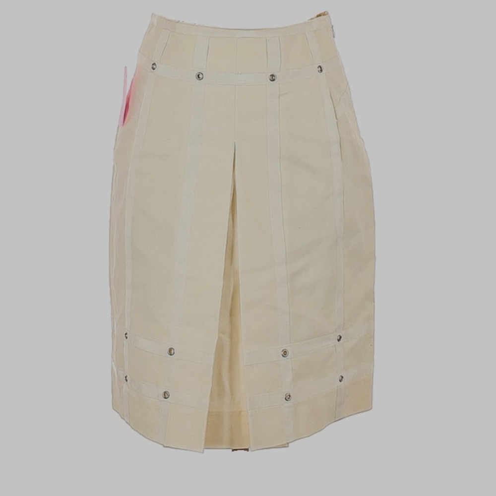 Etcetera white pleated skirt